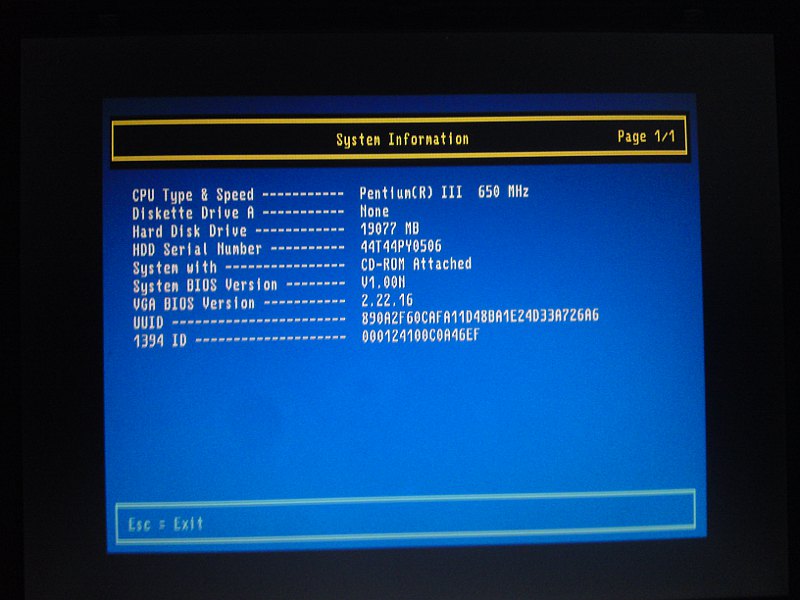 Ibm thinkpad type 1161 06