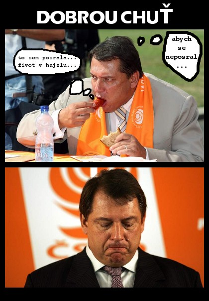 Paroubek �ere jako prase