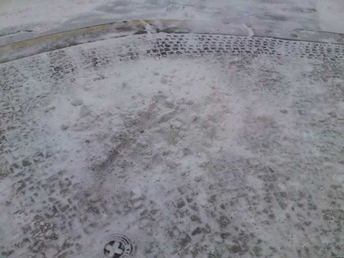 Hromada sn�hu v Praze