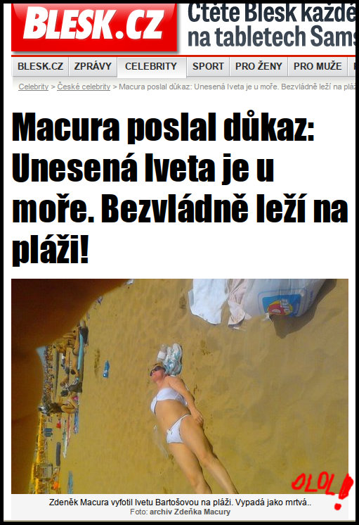 iveta barto�ov� blesk